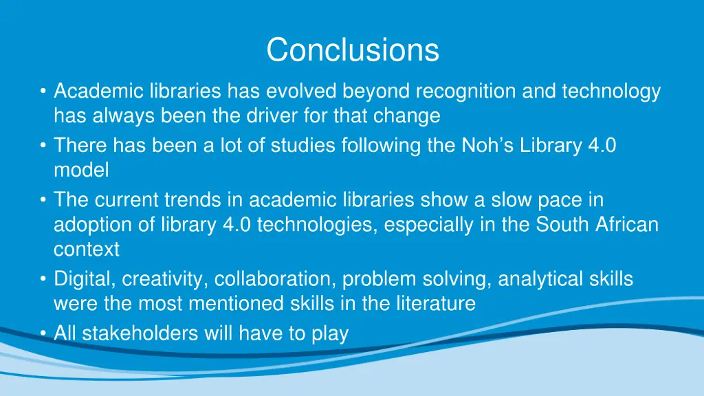 conclusions