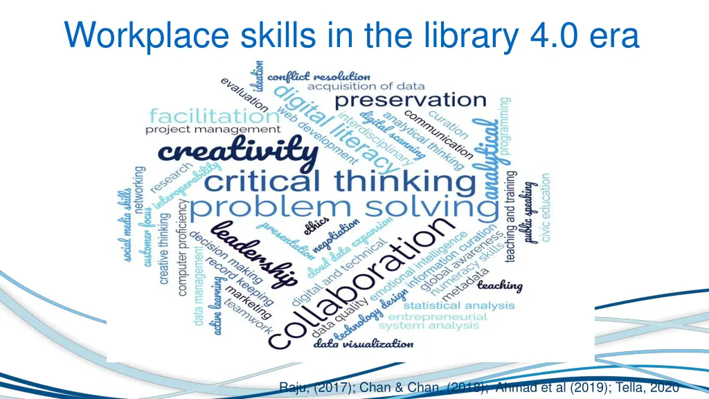 workplace skills in the library 4 0 era