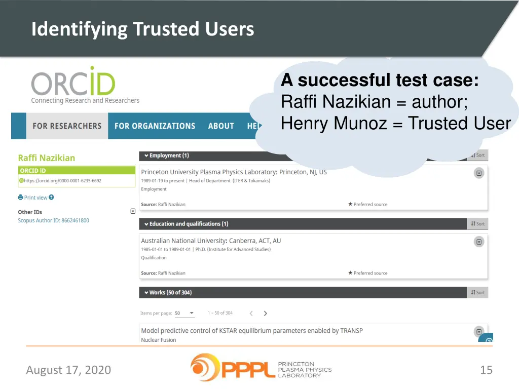 identifying trusted users 1