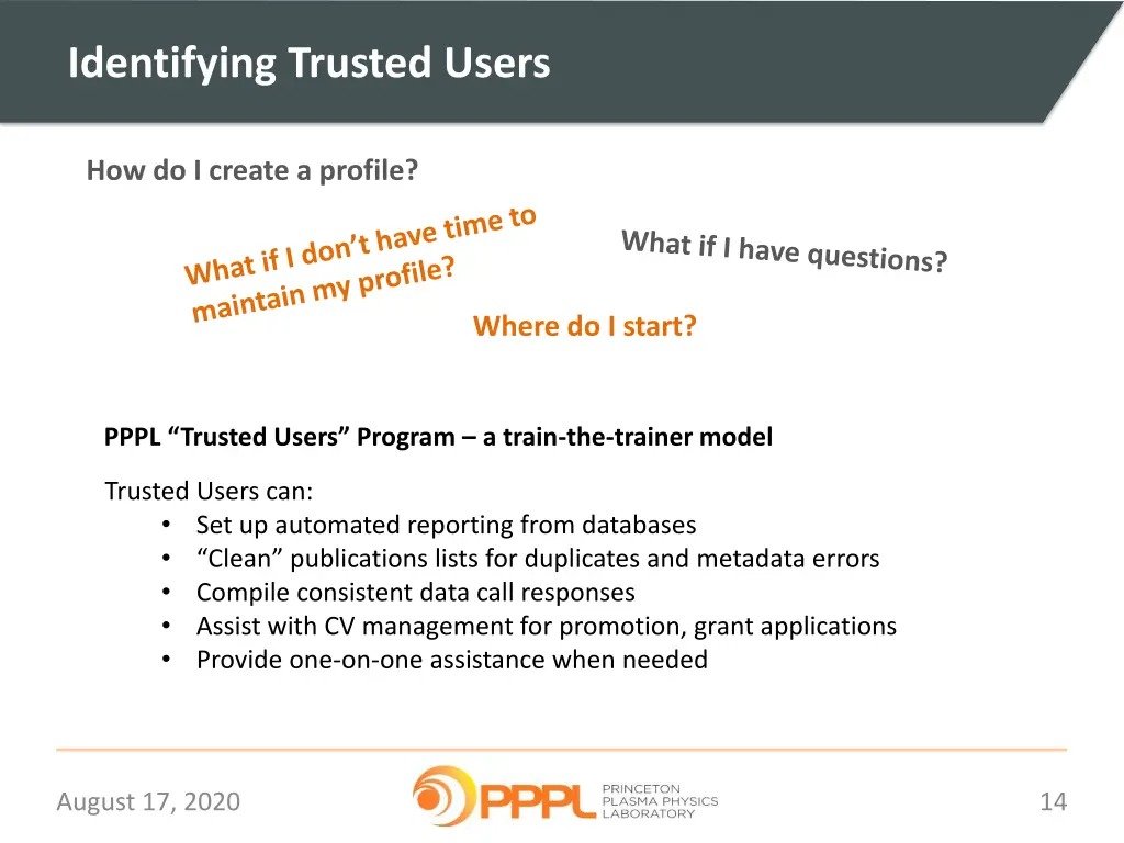 identifying trusted users