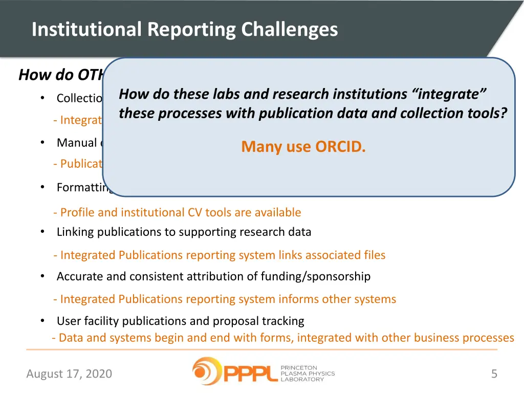 institutional reporting challenges 1