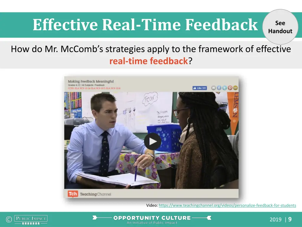 effective real time feedback