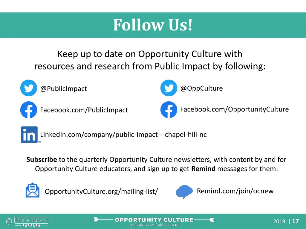 follow us
