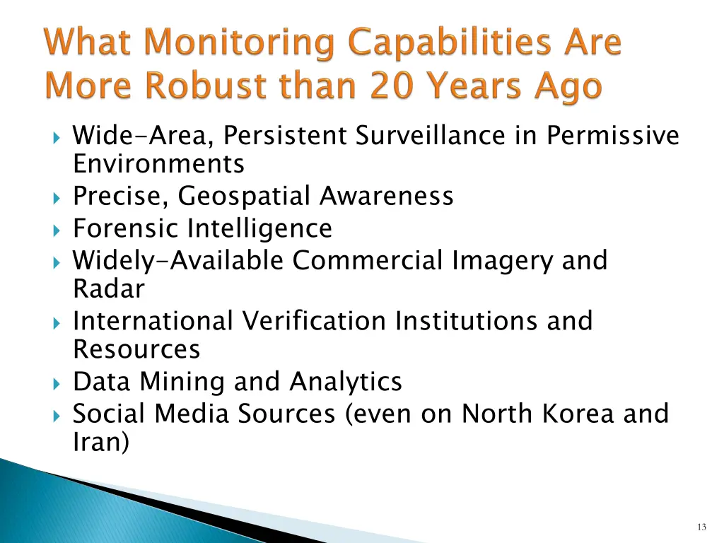 wide area persistent surveillance in permissive