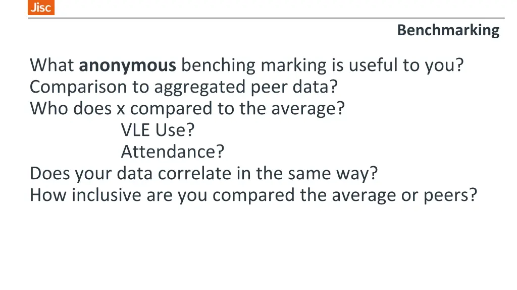 benchmarking 1