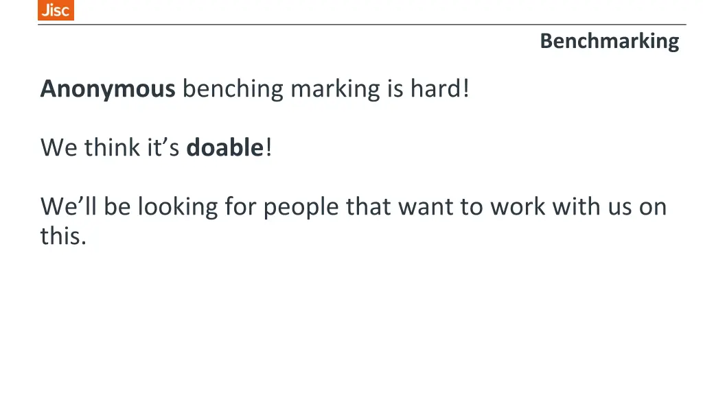 benchmarking 2
