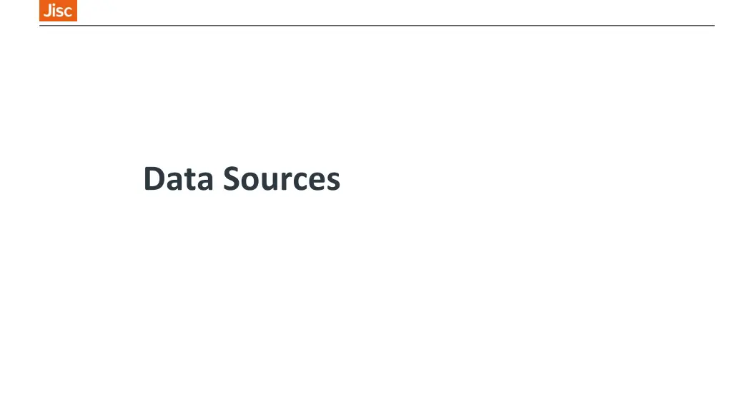 data sources