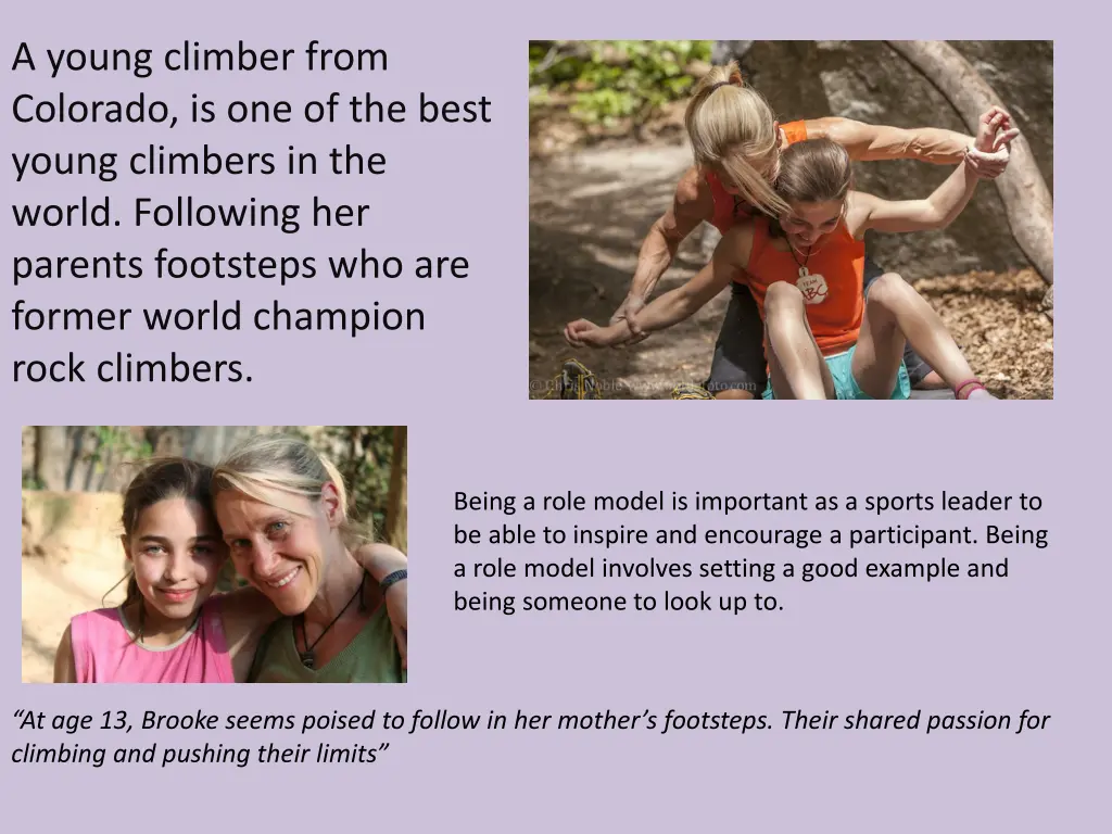 a young climber from colorado is one of the best
