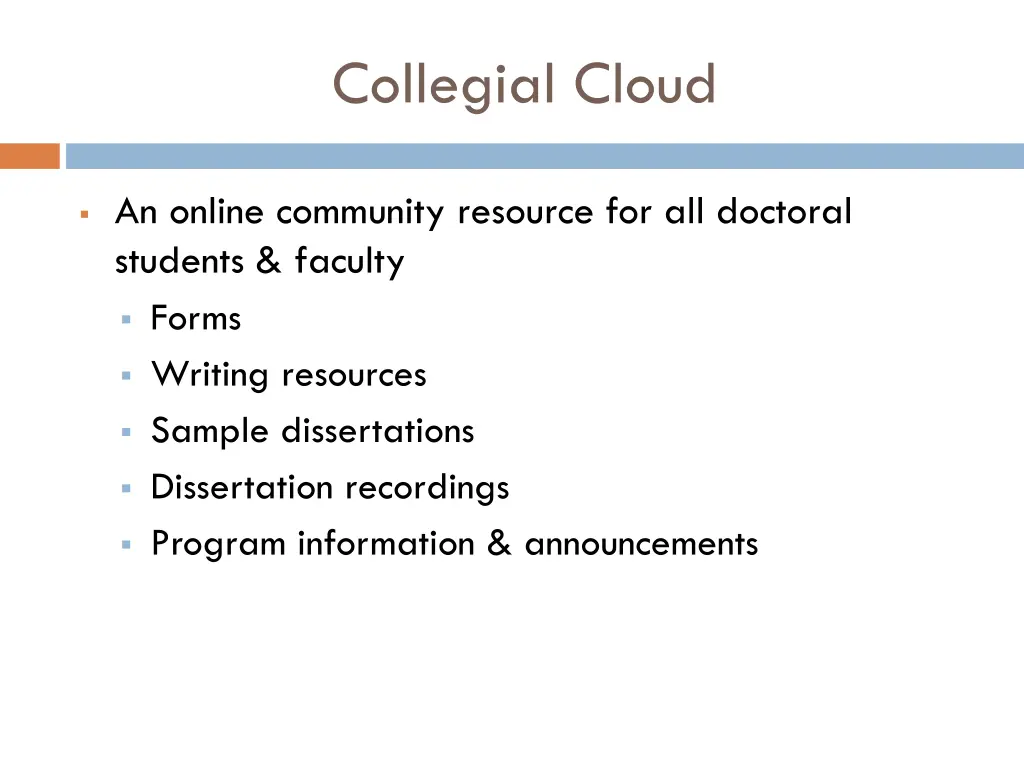 collegial cloud
