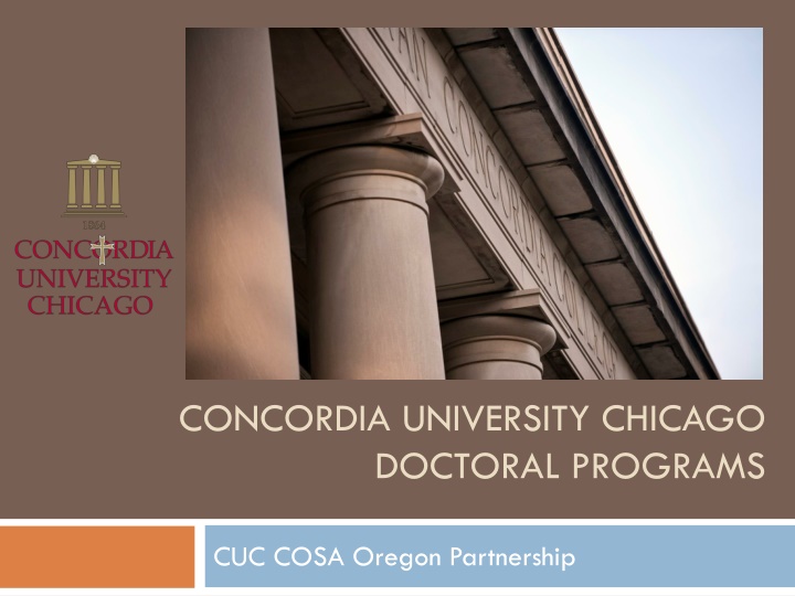concordia university chicago doctoral programs