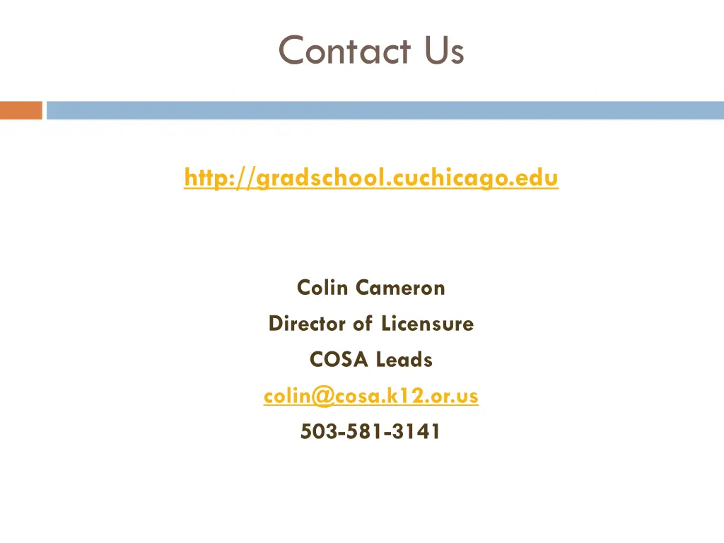 contact us