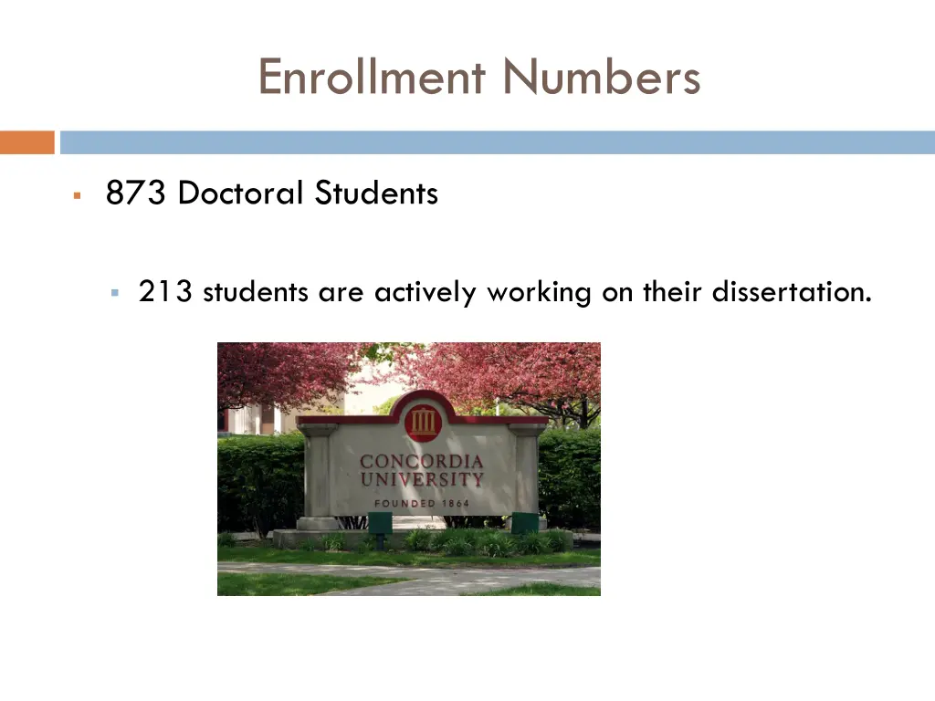 enrollment numbers