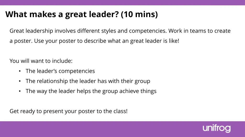 what makes a great leader 10 mins