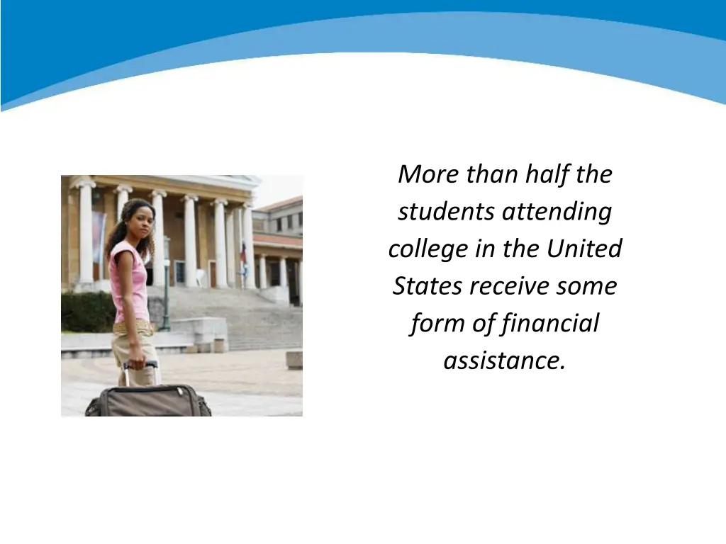 more than half the students attending college