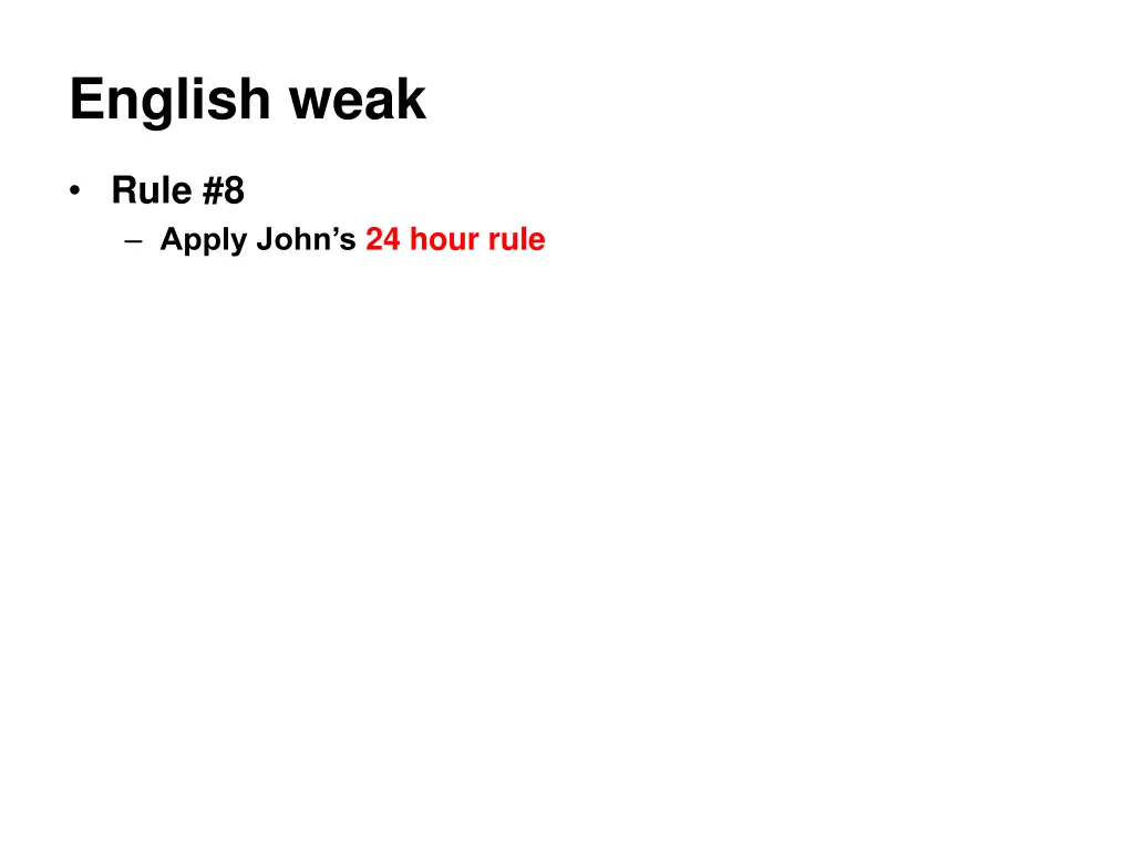 english weak 2