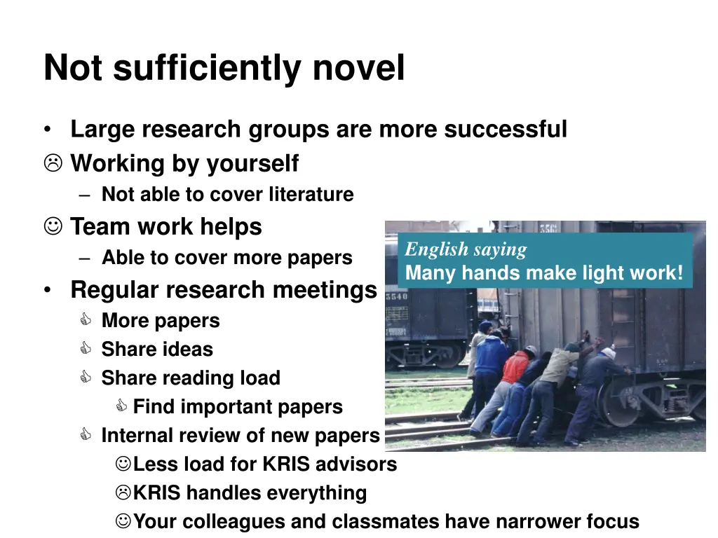 not sufficiently novel 1