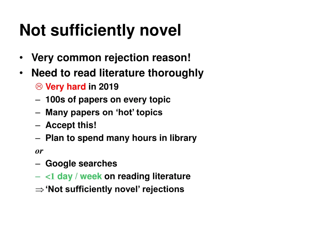 not sufficiently novel