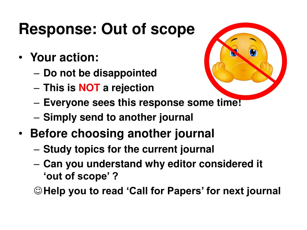 response out of scope 2