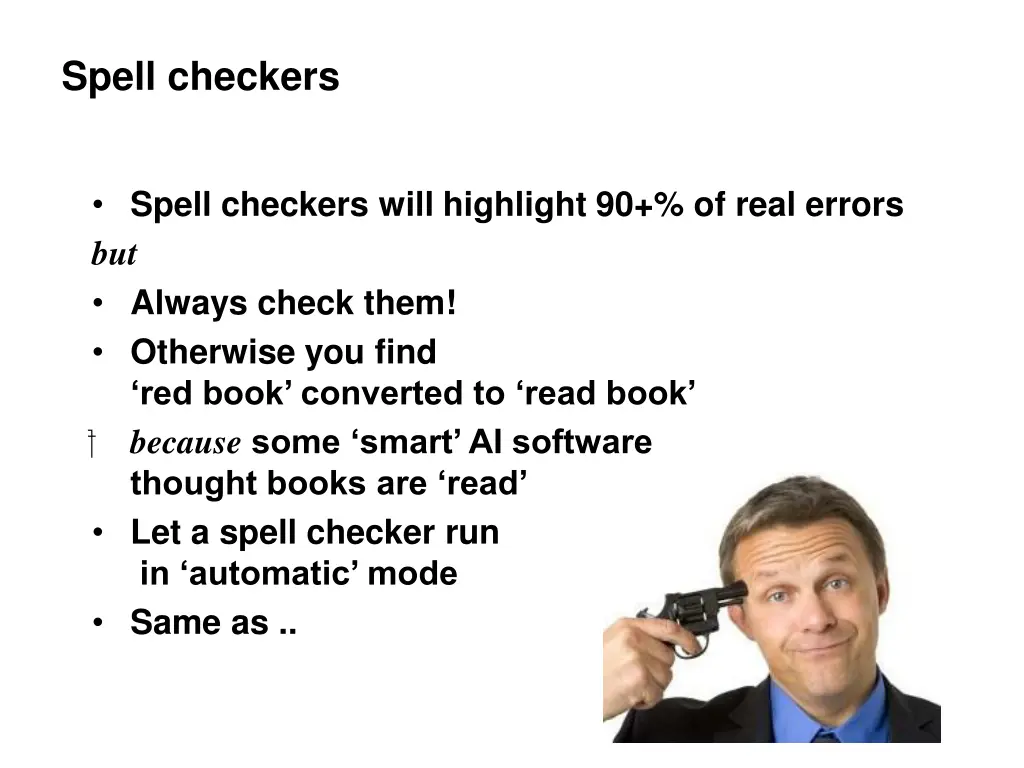 spell checkers