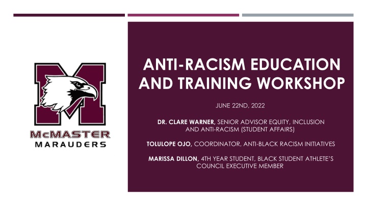 anti racism education and training workshop