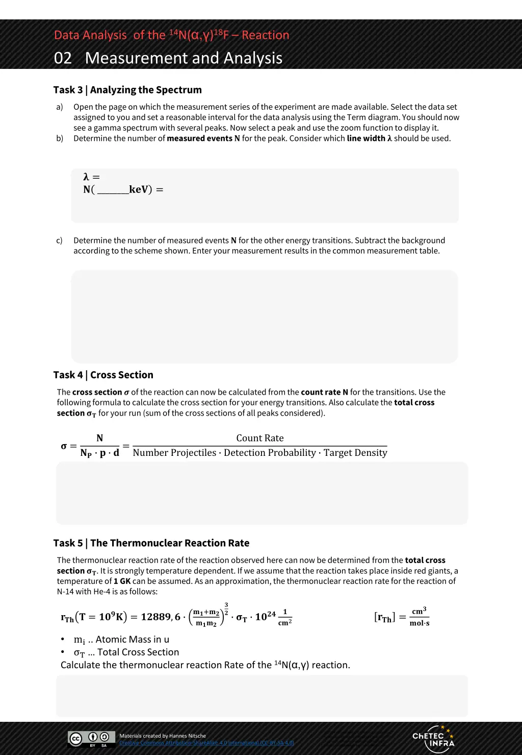 data analysis of the 14 n 18 f reaction 1