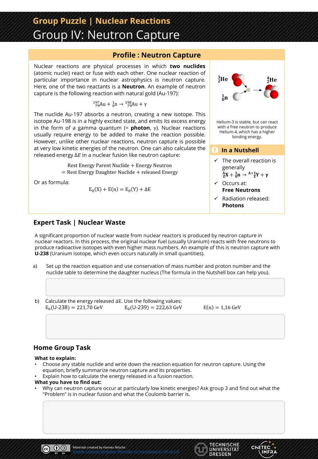 group puzzle nuclear reactions 3