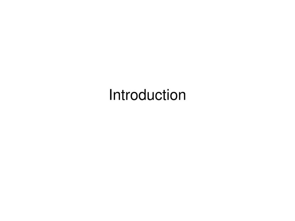 introduction