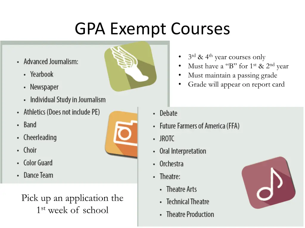 gpa exempt courses