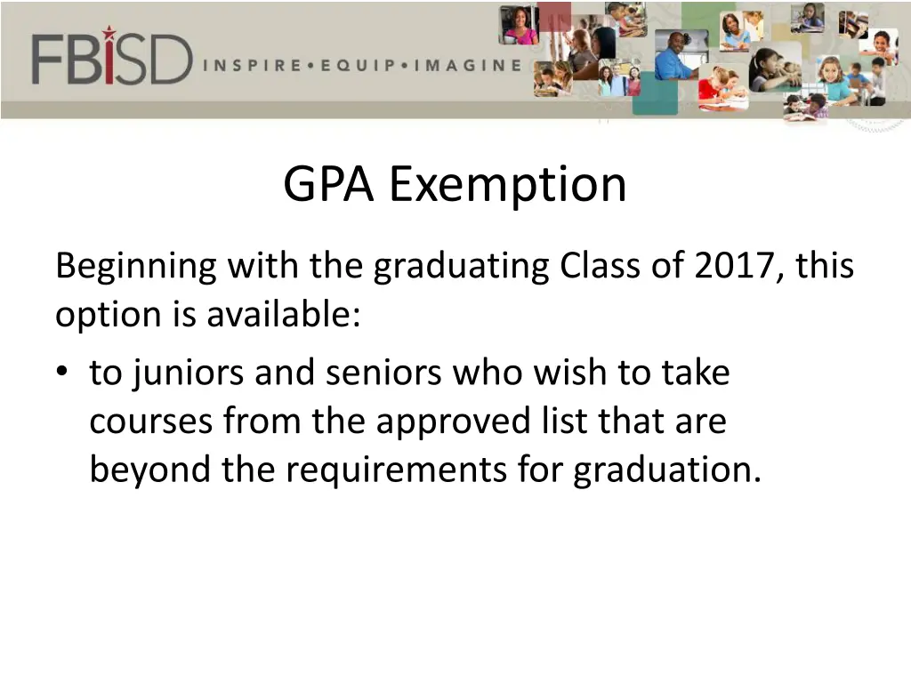 gpa exemption