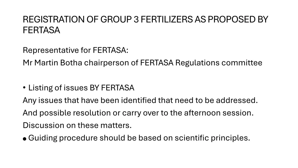 registration of group 3 fertilizers as proposed