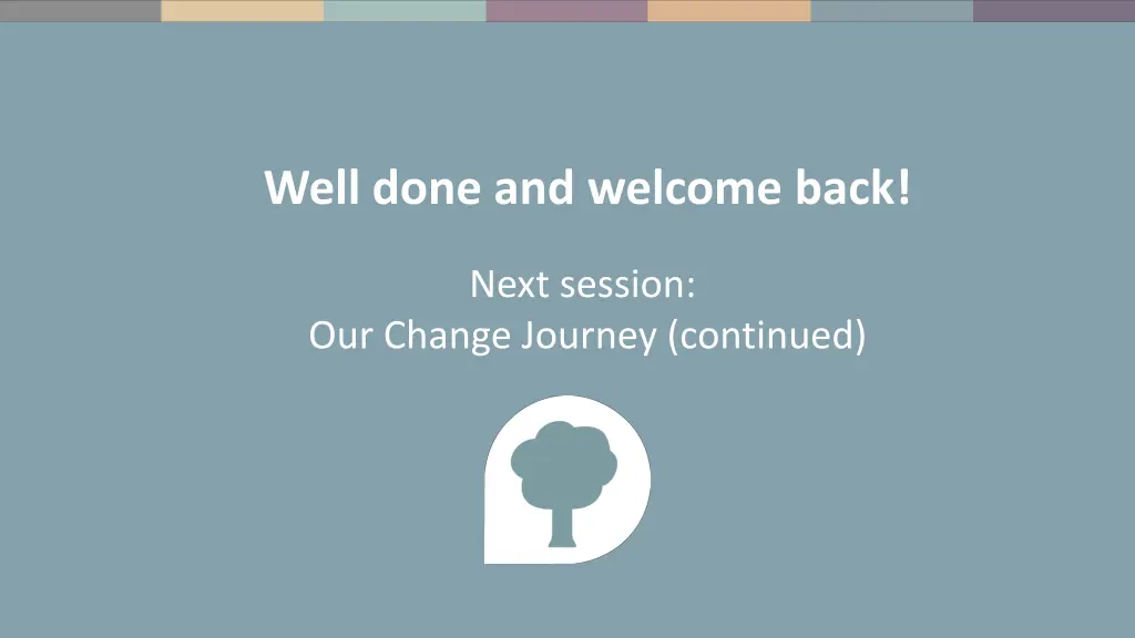 well done and welcome back