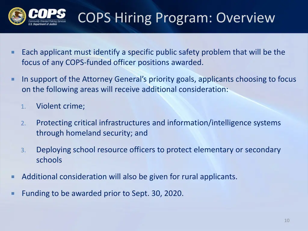 cops hiring program overview 3