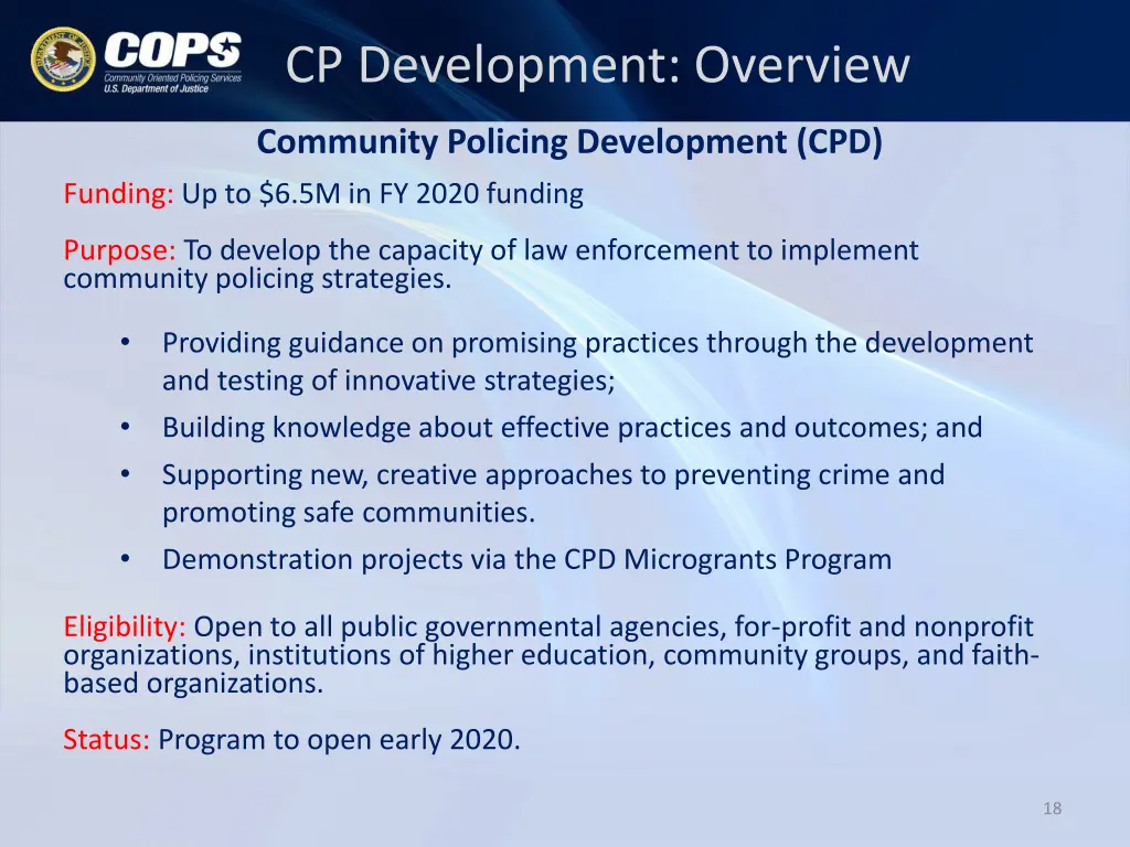 cp development overview