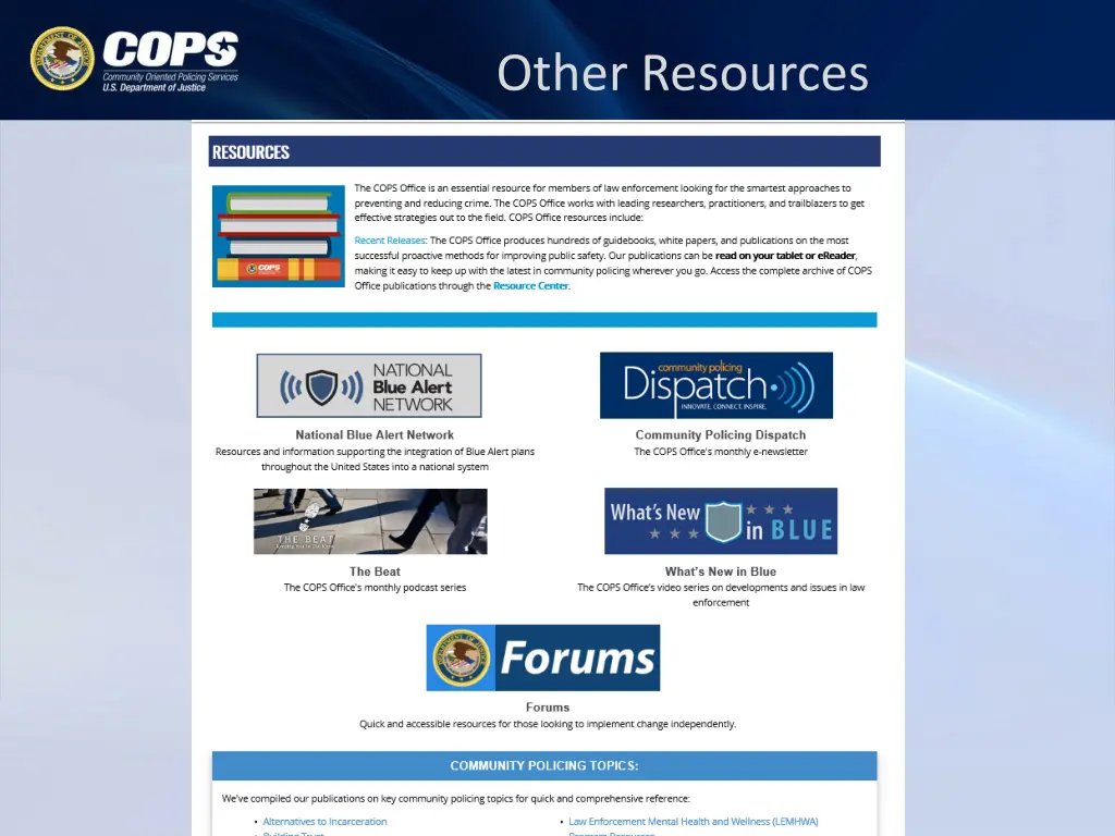 other resources