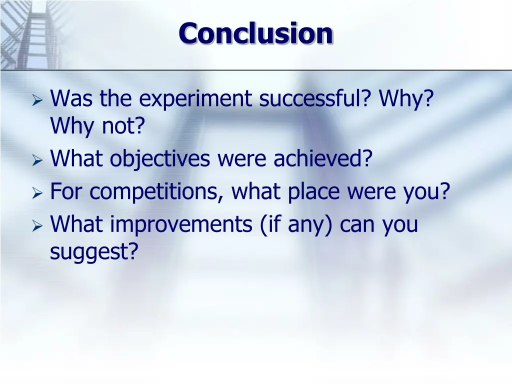 conclusion