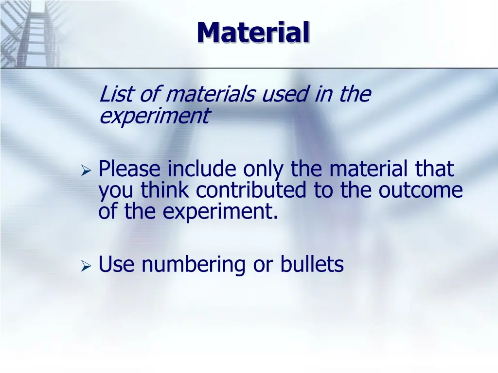 material