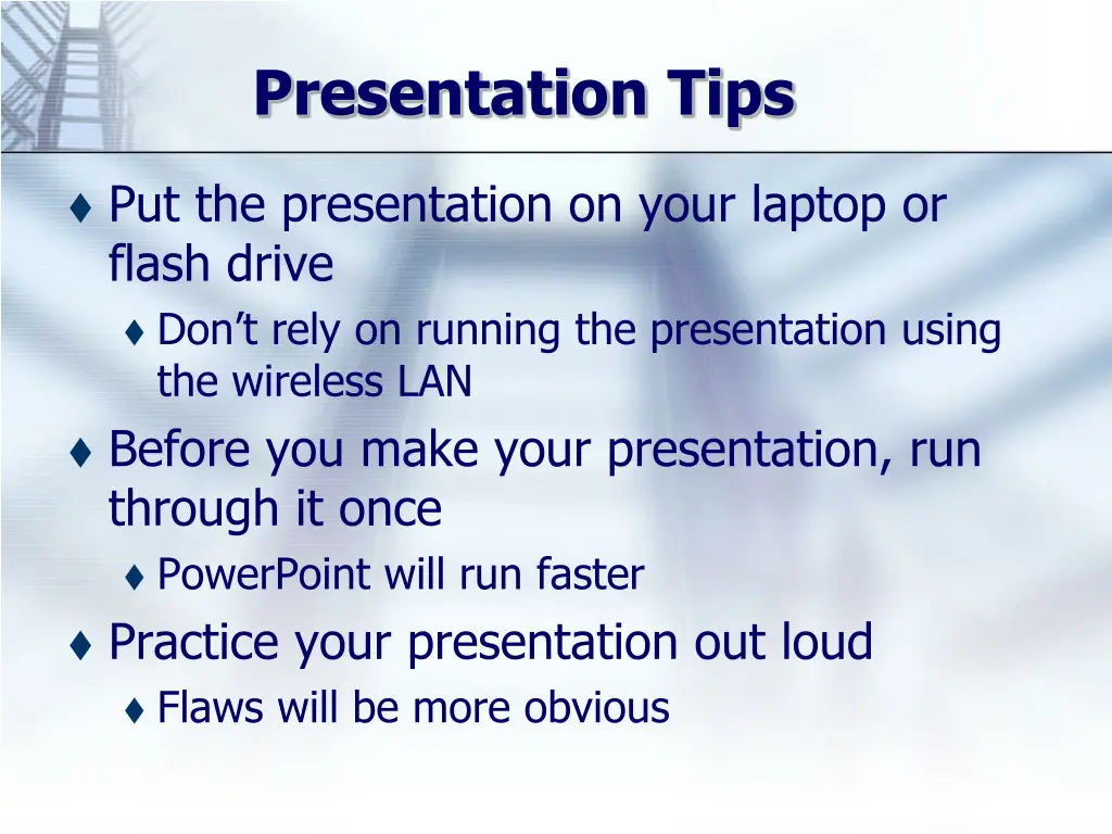 presentation tips