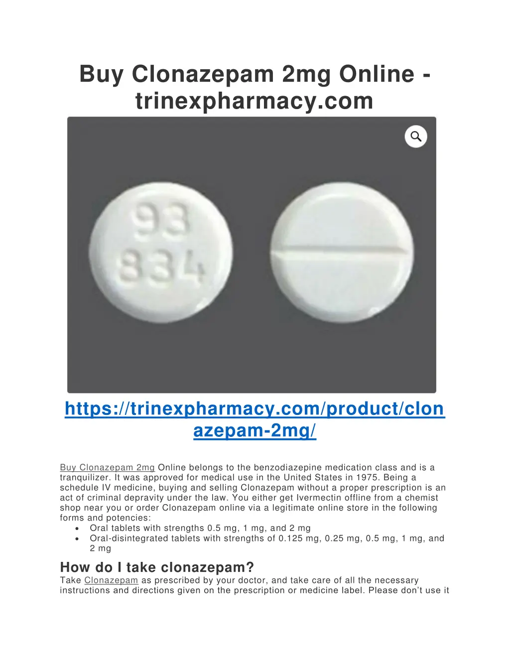 buy clonazepam 2mg online trinexpharmacy com