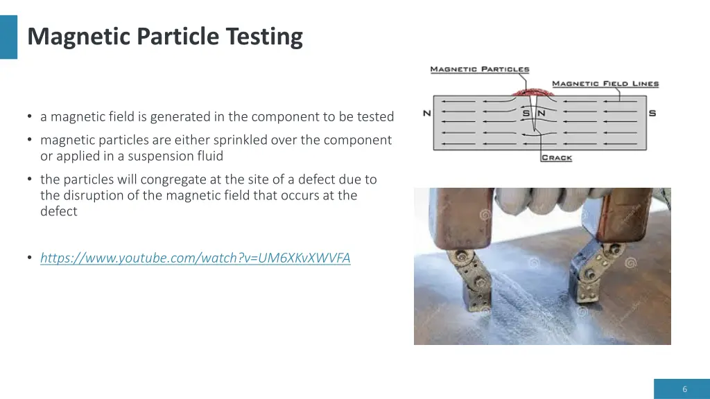 magnetic particle testing