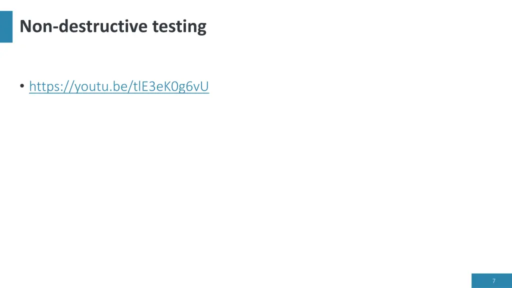 non destructive testing