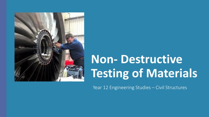 non destructive testing of materials