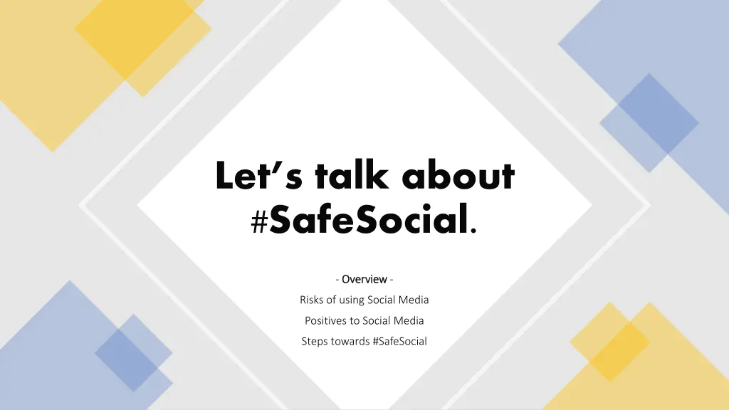let s talk about safesocial