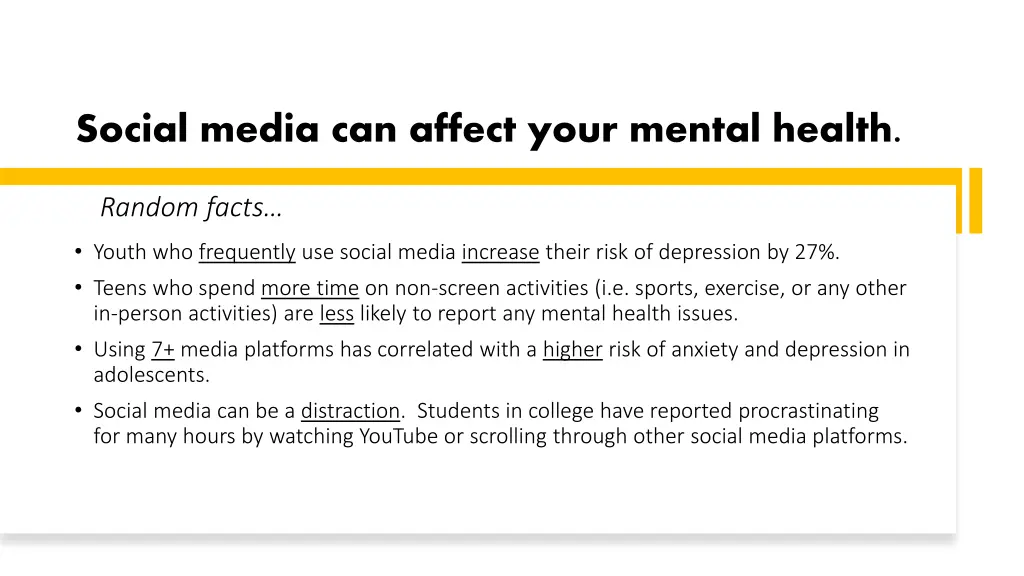 social media can affect your mental health