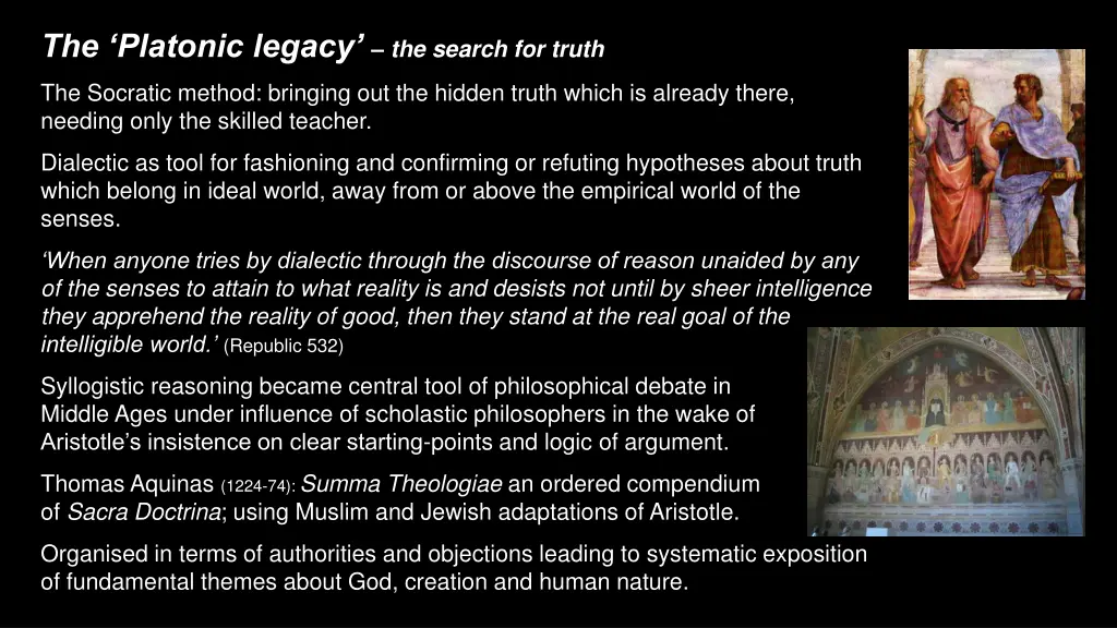 the platonic legacy the search for truth
