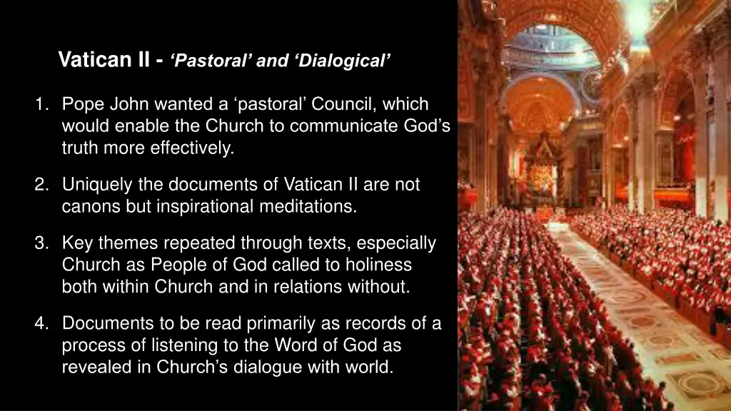 vatican ii pastoral and dialogical