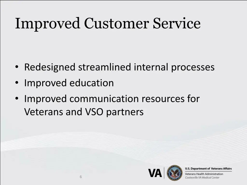 improved customer service