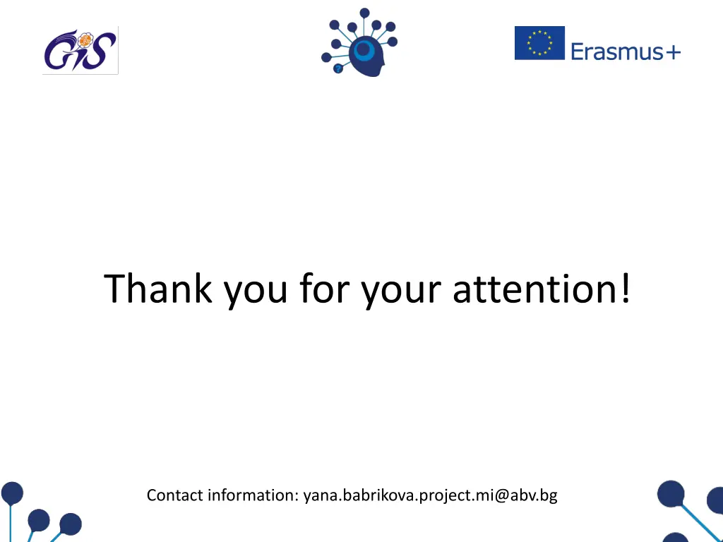 thank you for your attention