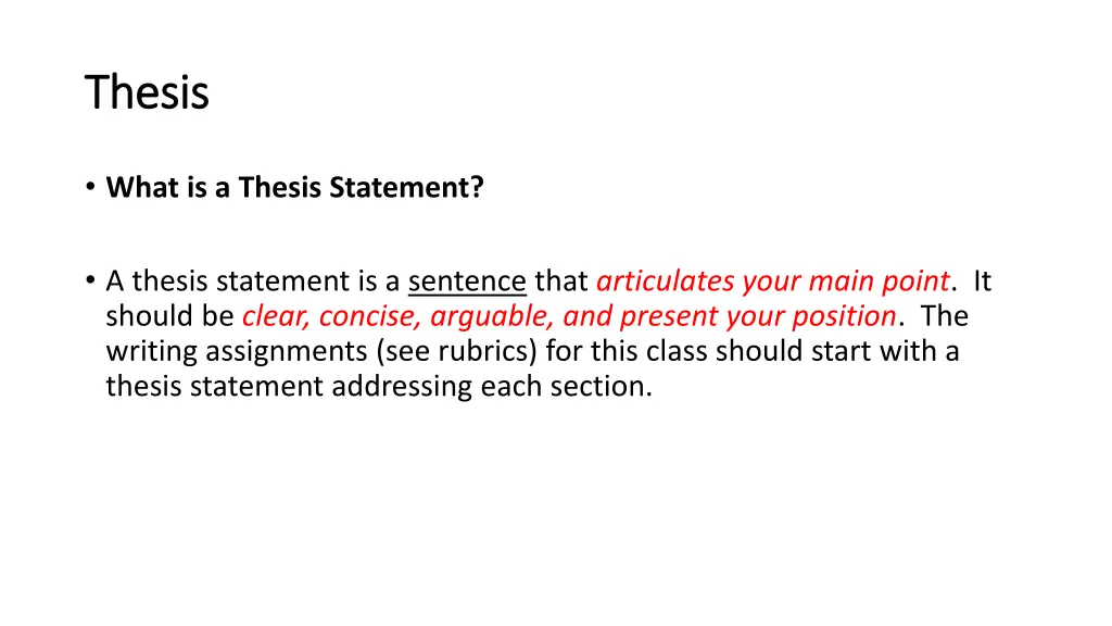 thesis thesis