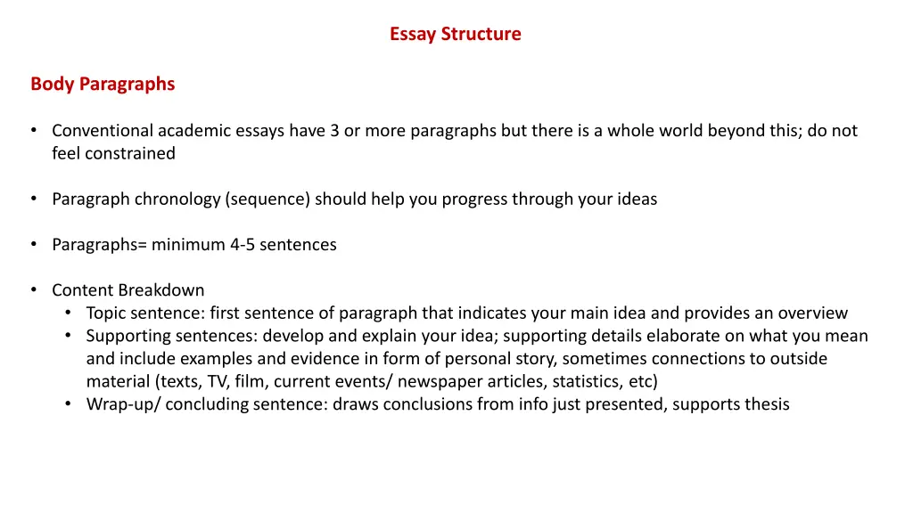 essay structure 1
