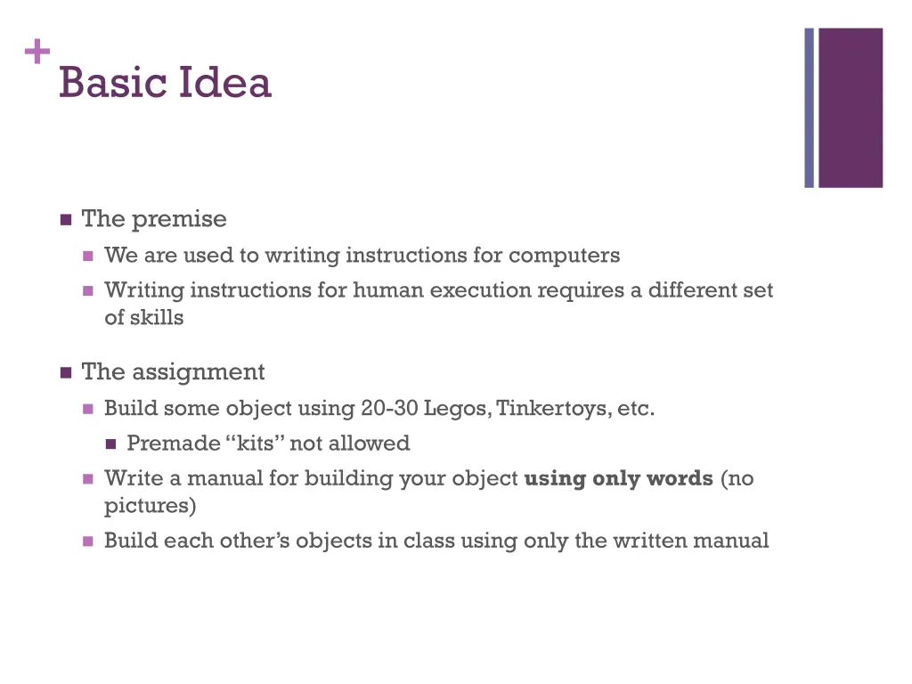 basic idea 1